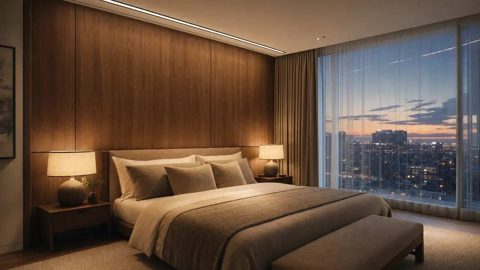 Trimless lighting for hotels and hospitality