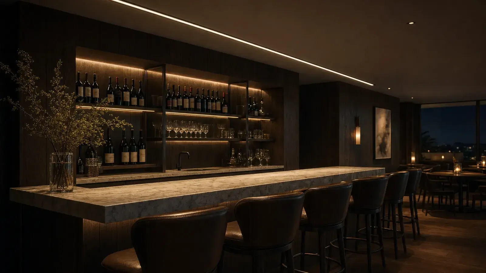 Trimless lighting in walls, bulkheads and coves
